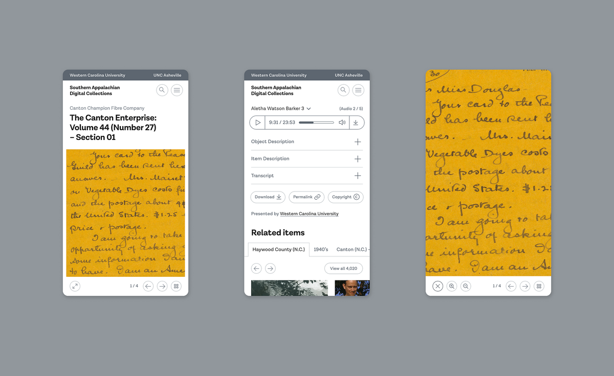 Image depicting the unique layout and features for a Record page on mobile view.